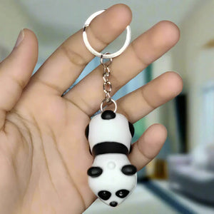 Panda Guardian Gaze LED Keychain - KawaiWorld