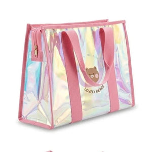 Lovely Bear Holographic Tote Bag