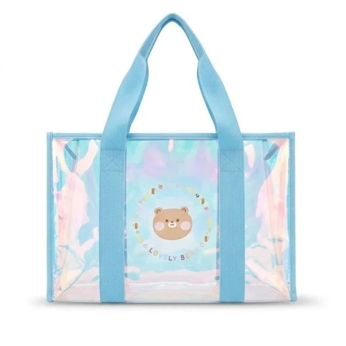 Lovely Bear Holographic Tote Bag