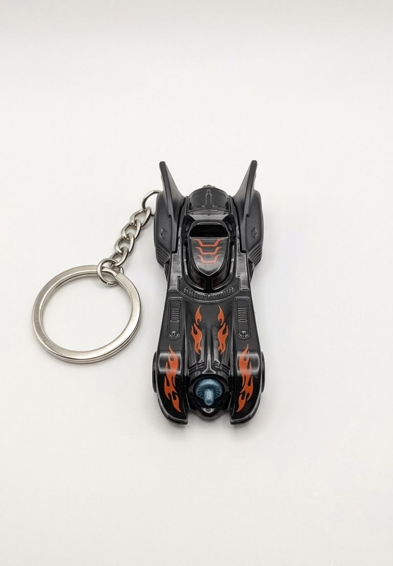 Batman Batmobile Die-Cast Metal Car Keychain