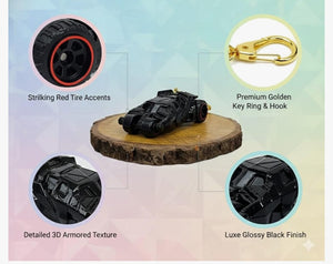 Batman Batmobile Die-Cast Metal Car Keychain