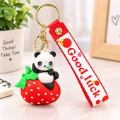 Sweet Treat Panda: Fruit Series 3D Keychain