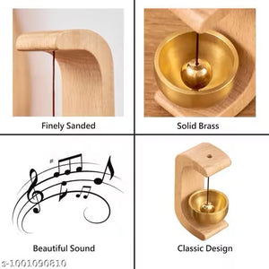 ZenHarmony Om Solid Wood & Brass Magnetic Doorbell
