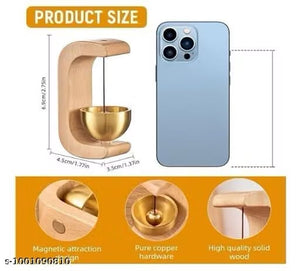 ZenHarmony Om Solid Wood & Brass Magnetic Doorbell