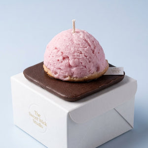 Strawberry Scoop Dessert Candle