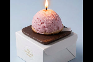 Strawberry Scoop Dessert Candle