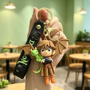 Dragon Rider 3D Silicone Character Keychain & Bag Charm