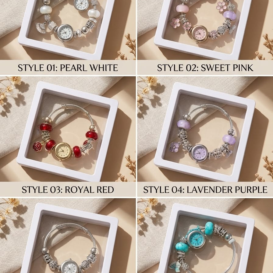 Silver Charm Watch Bracelet