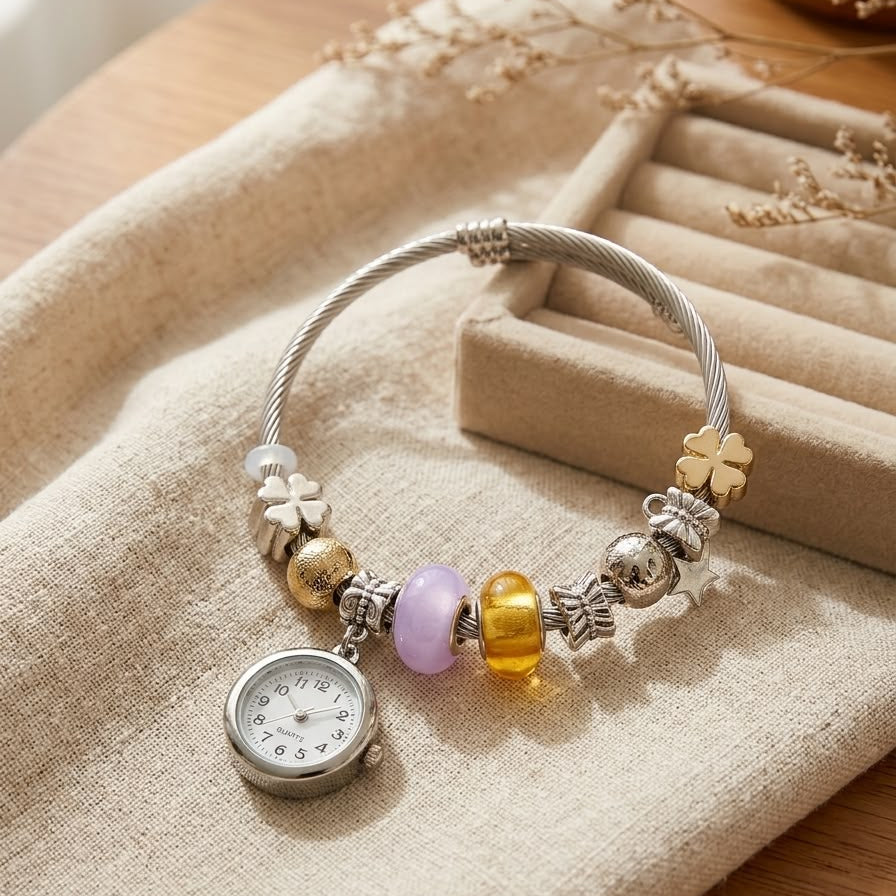 Silver Charm Watch Bracelet