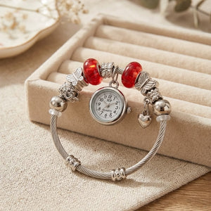 Silver Charm Watch Bracelet