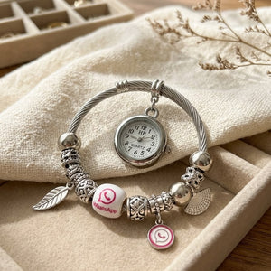 Silver Charm Watch Bracelet
