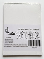 CraftDev Premium White Pulp Paper A3 Sketchbook