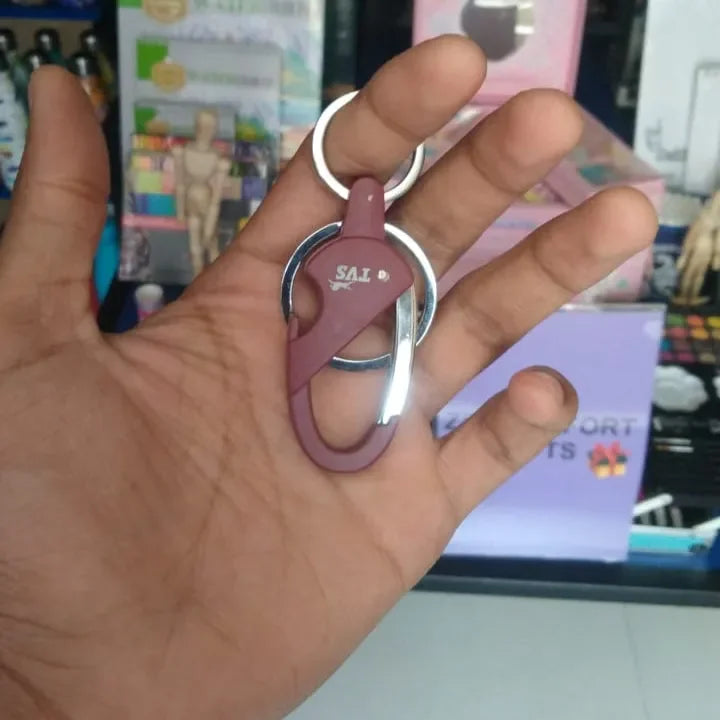 Two-Wheeled Bike Logo Keychain