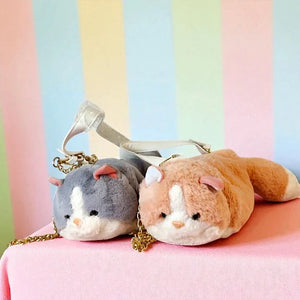 Feline Fatale Cat Plush Handbag - KawaiWorld