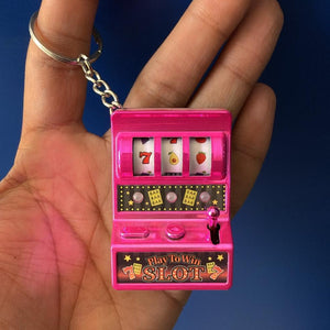 Play to Win Slot Machine Keychain - KawaiWorld