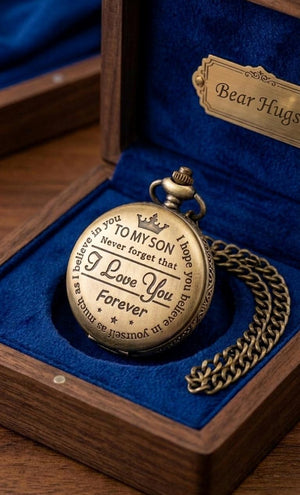 Timeless Vintage Quartz Pocket Watch Keychain - KawaiWorld