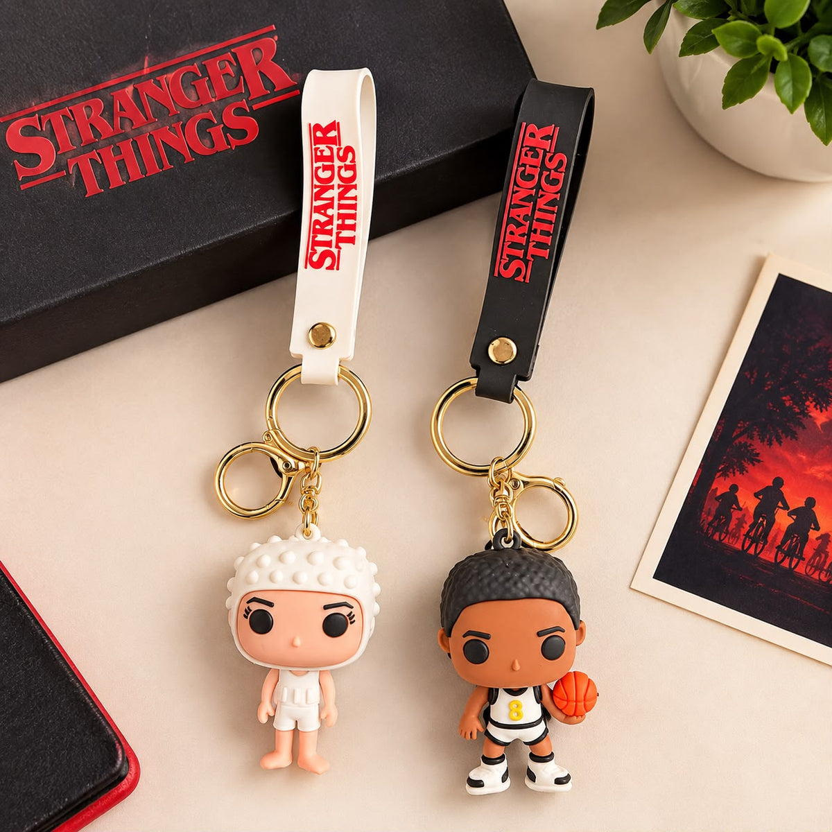 The Hawkins Crew: Eleven & Lucas 3D Keyring
