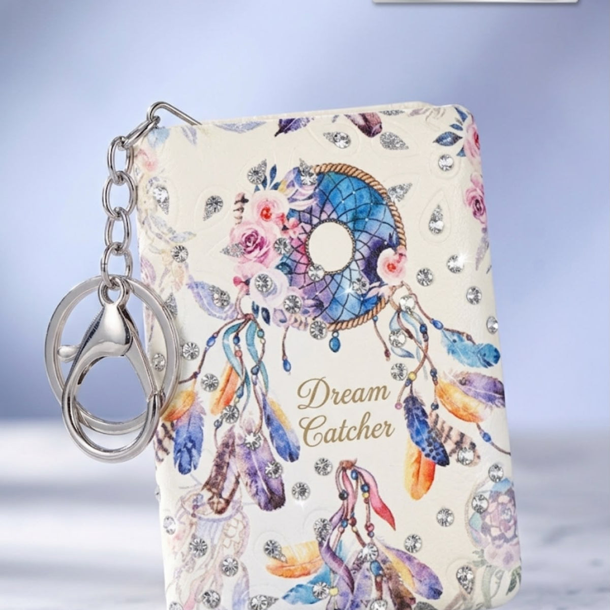 Designer Dreamcatcher & Butterfly Pocket Mirror Keychain