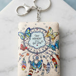 Designer Dreamcatcher & Butterfly Pocket Mirror Keychain