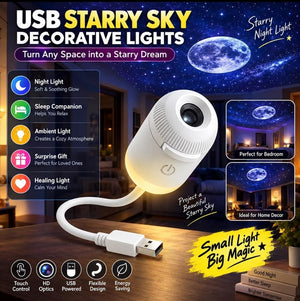 Starry Sky Galaxy Projector Nightlight