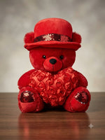Aesthetic Red Love Bear Plush Toy