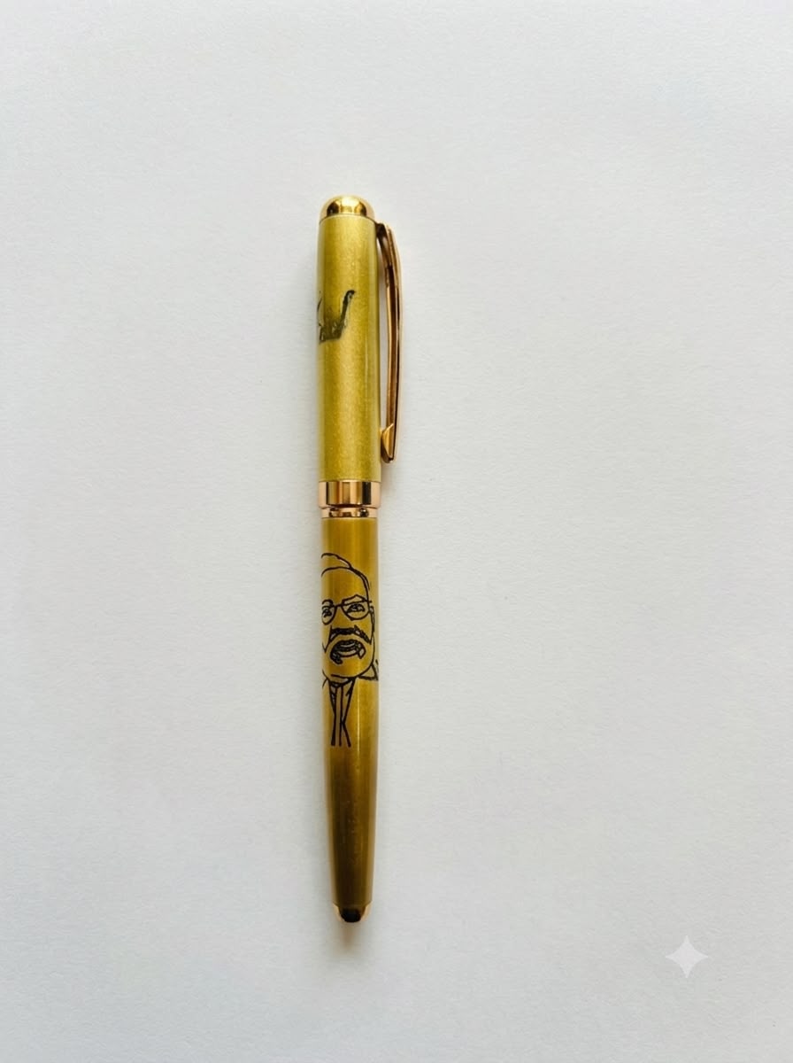 Luxury Metallic Engraved Religious & Cultural Executive Rollerball Pen (Extended Edition)