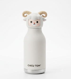 The Safari Friends Cute Cartoon Animal Insulated Water Bottle for Kids