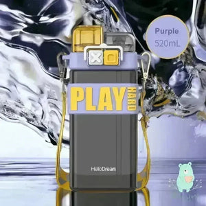 2 in 1 Play Tritan Water Bottle (520 ml) - Bear Hugs