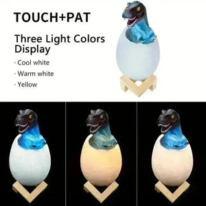 3D Colour Changing Dino Night Lamp - KawaiWorld