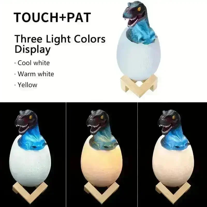 3D Colour Changing Dino Night Lamp - KawaiWorld