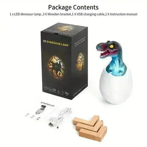 3D Colour Changing Dino Night Lamp - KawaiWorld