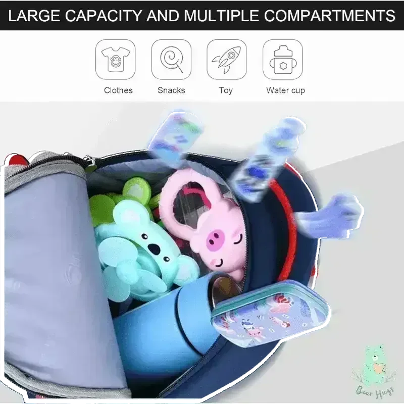 3D Dinosaur Kindergarten Kids Backpack - KawaiWorld