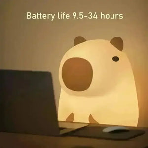 3D Silicon Capybara Night Lamp - KawaiWorld