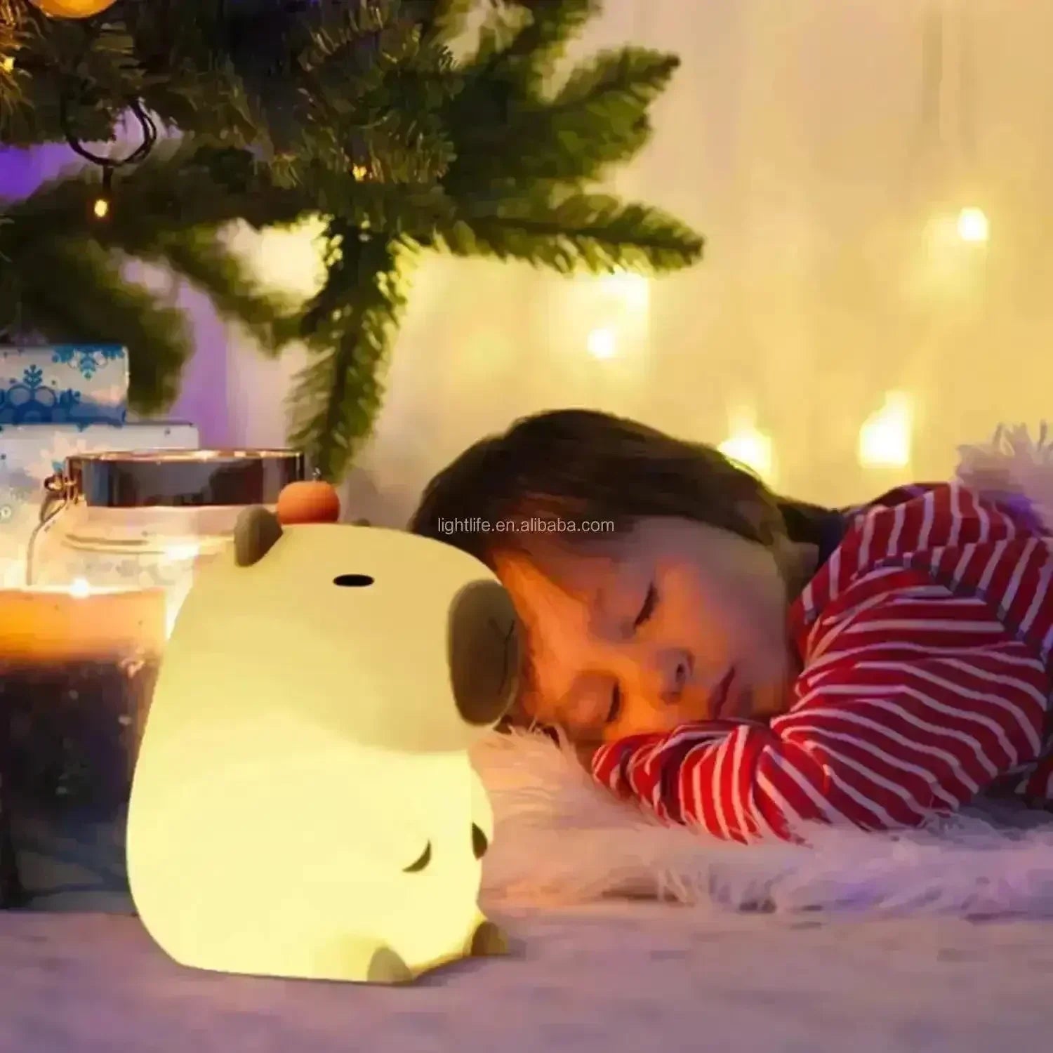 3D Silicon Capybara Night Lamp - KawaiWorld