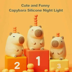 3D Silicon Capybara Night Lamp - KawaiWorld