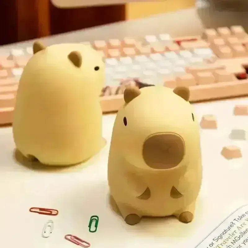3D Silicon Capybara Night Lamp - KawaiWorld