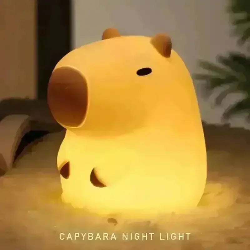 3D Silicon Capybara Night Lamp - KawaiWorld