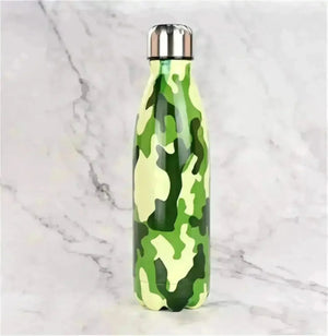 Camouflage Cola Metal Water Bottle (500 ml) - Bear Hugs