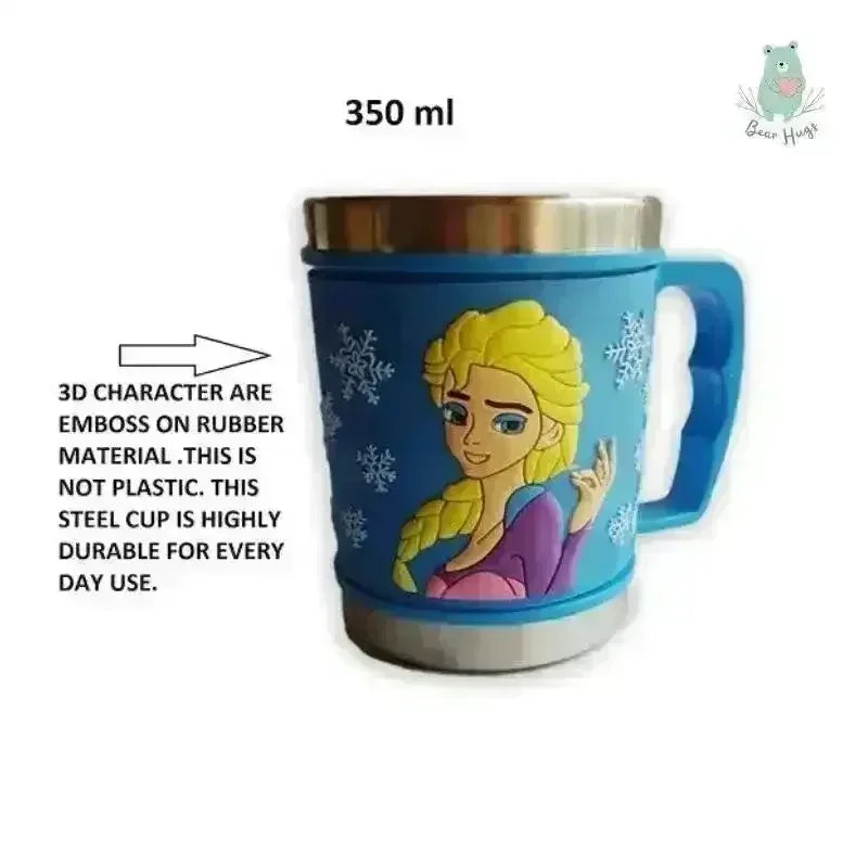 Cartoon Steel Mugs with Lid (350 ml)