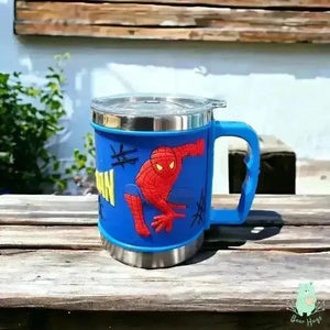 Cartoon Steel Mugs with Lid (350 ml)