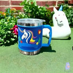 Cartoon Steel Mugs with Lid (350 ml)