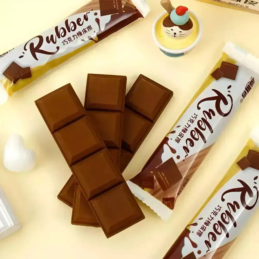Chocolate Bar Shaped Eraser - Bear Hugs