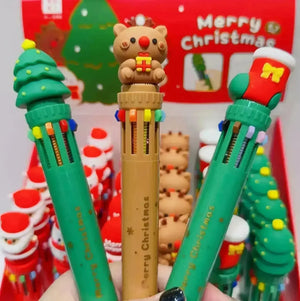 Christmas Theme Multi-Color Pen - Bear Hugs