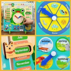 Frog Multifunctional 7-in-1 Calendar Clock - KawaiWorld
