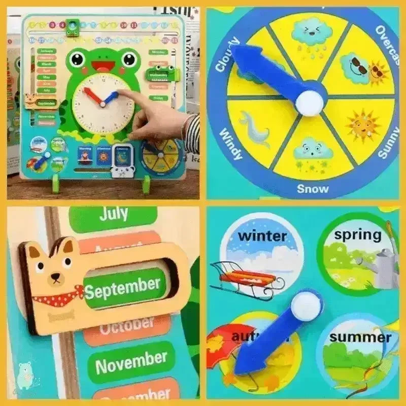 Frog Multifunctional 7-in-1 Calendar Clock - KawaiWorld