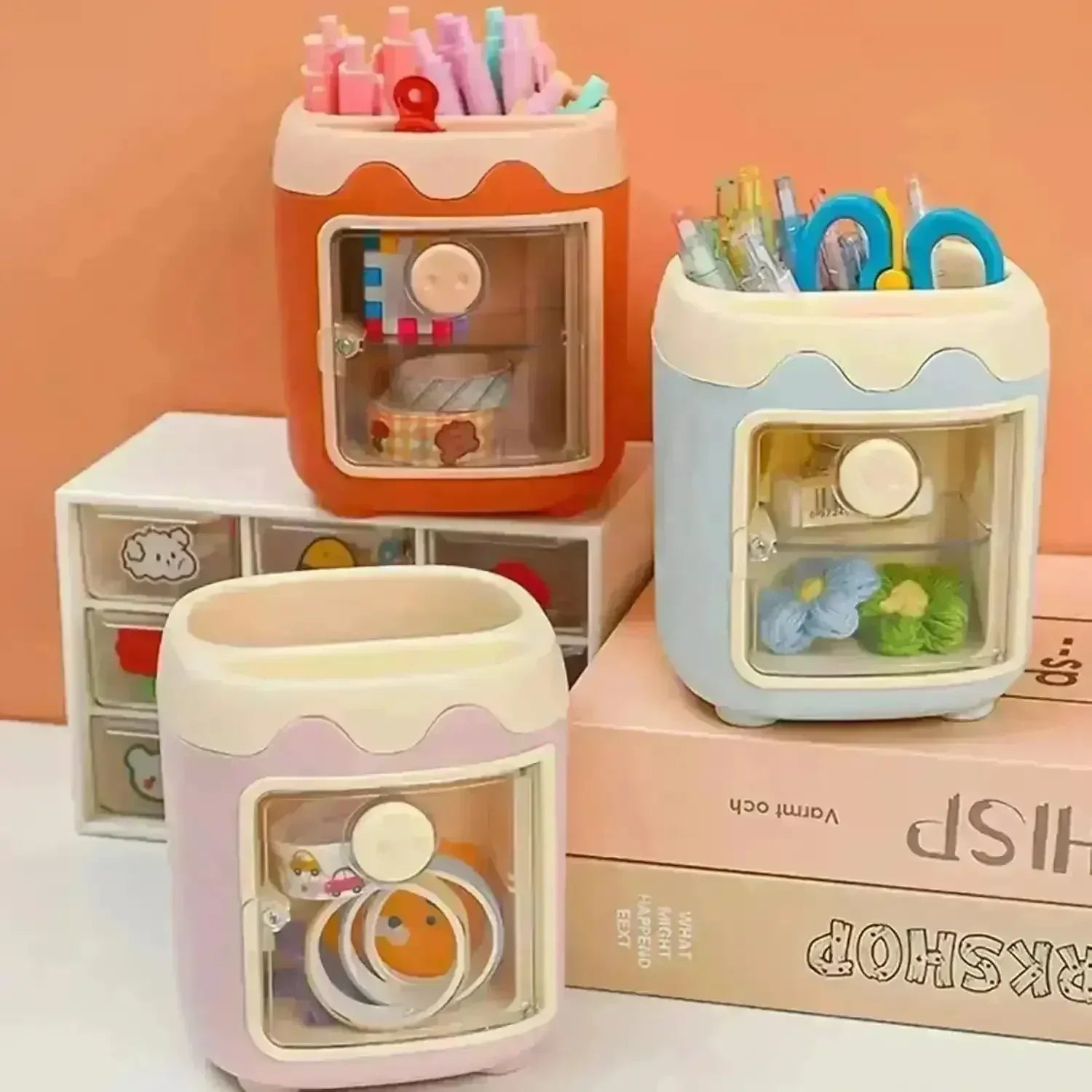 Creative Multi-Grid Pen Holder - KawaiWorld