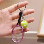 Love-All Lobs Tennis Racket & Ball Keychain - KawaiWorld