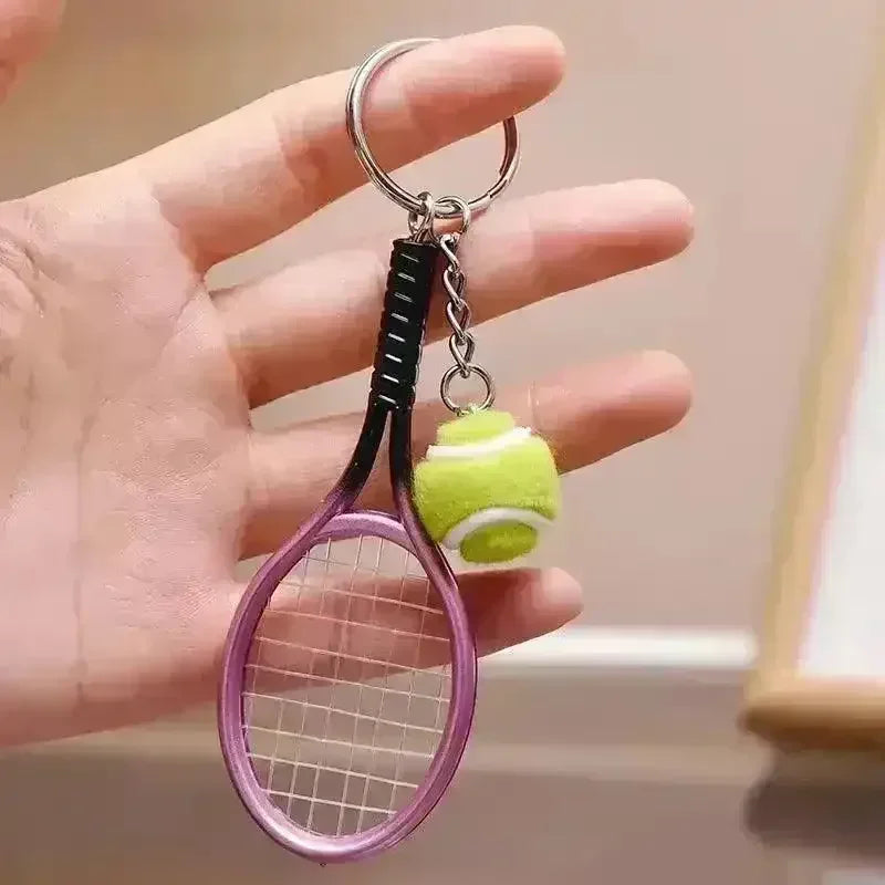 Love-All Lobs Tennis Racket & Ball Keychain - KawaiWorld