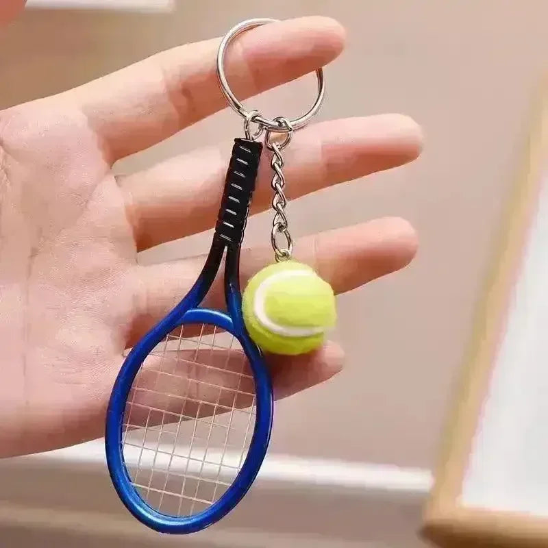 Love-All Lobs Tennis Racket & Ball Keychain - KawaiWorld
