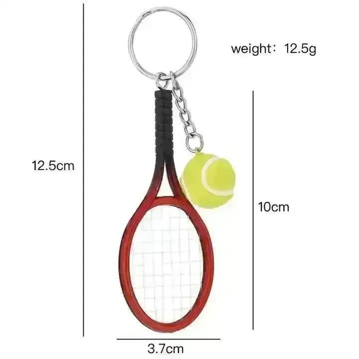 Love-All Lobs Tennis Racket & Ball Keychain - KawaiWorld